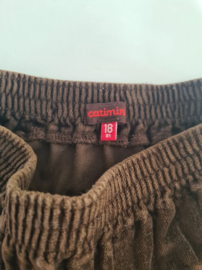 Jupe velours marron - Catimini - 18 mois - photo numéro 3