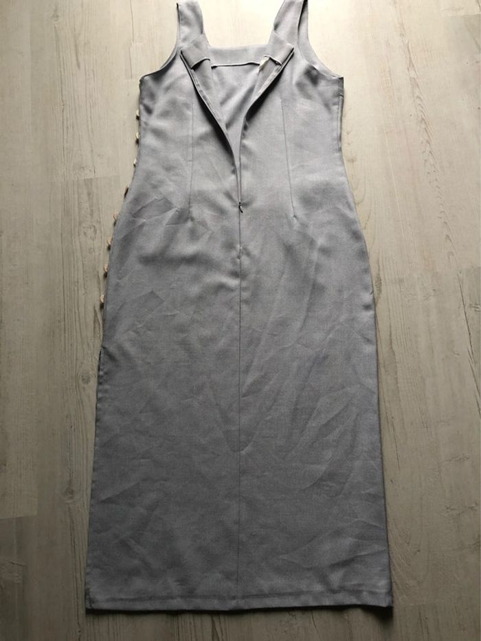 AN6- Ensemble robe longue + veste gris perle T 44-46 - photo numéro 11