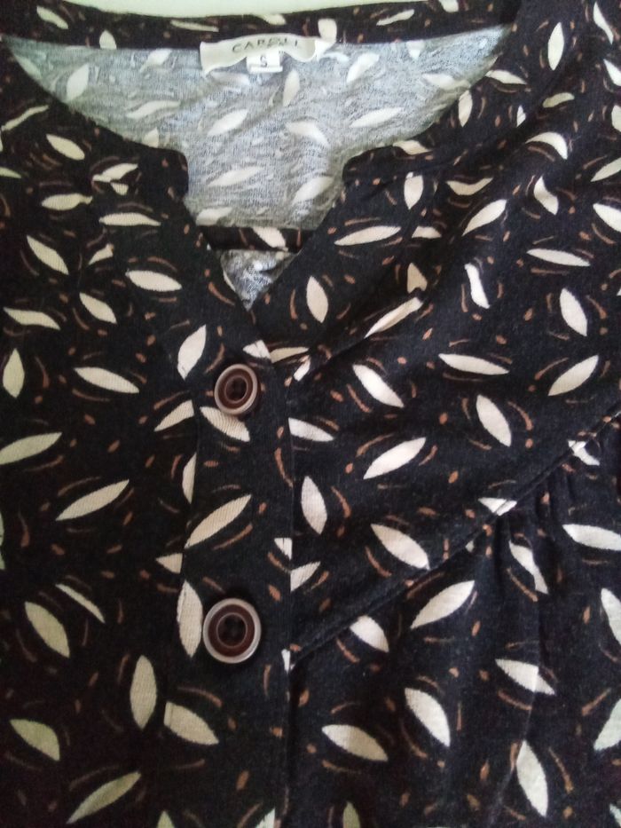 Blouse manches 3/4. Caroll, taille S - photo numéro 2