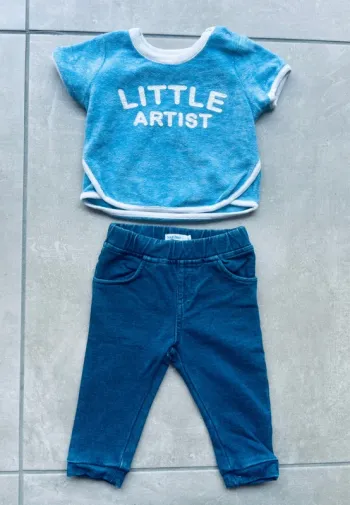 Magnifique ensemble bébé Bout’chou 6 mois neuf