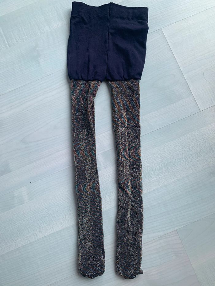 Collant marine effet métallisé