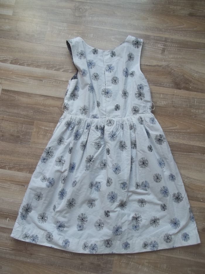 Robe réversible fleuri bleu - photo numéro 5