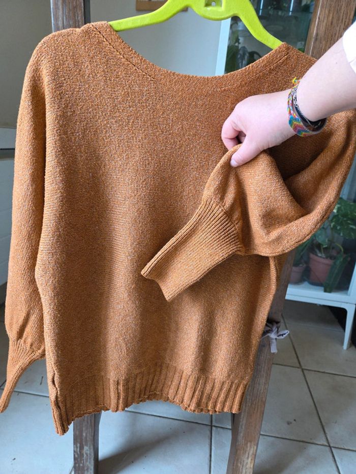 Pull camel/orange - photo numéro 3