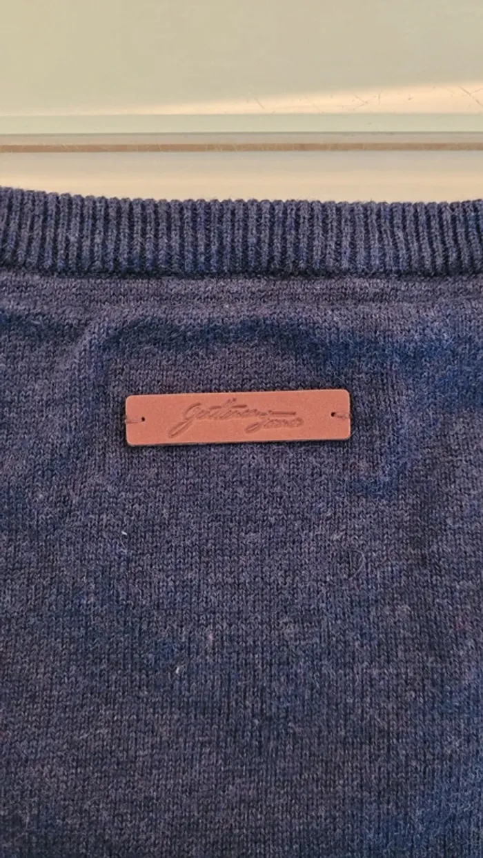 Pull fin manches longues col V 100% coton - photo numéro 10