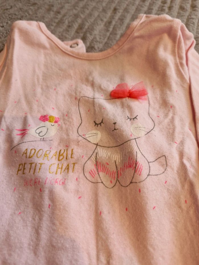 Ensemble pantalon et t-shirt fille 3 mois Sucre D'orge - photo numéro 6