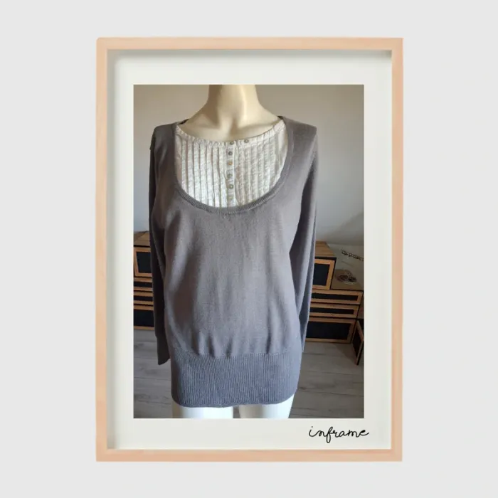 Pull gris taille 4