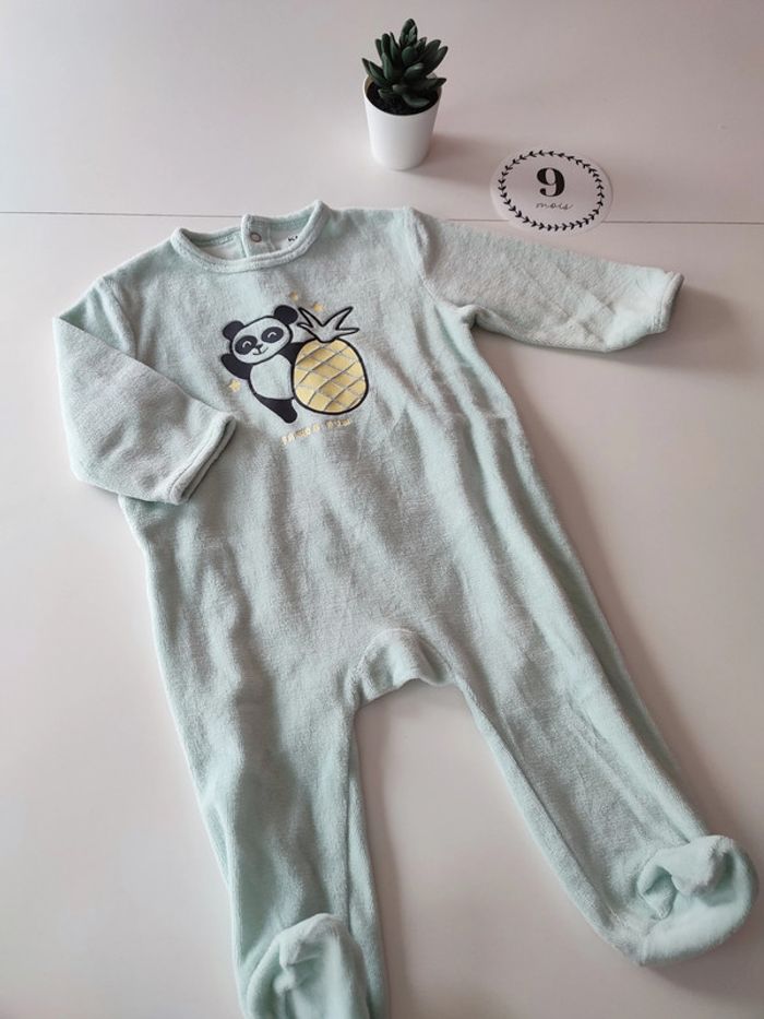 Lot de 4 pyjamas velours Kiabi – 9 mois - photo numéro 7