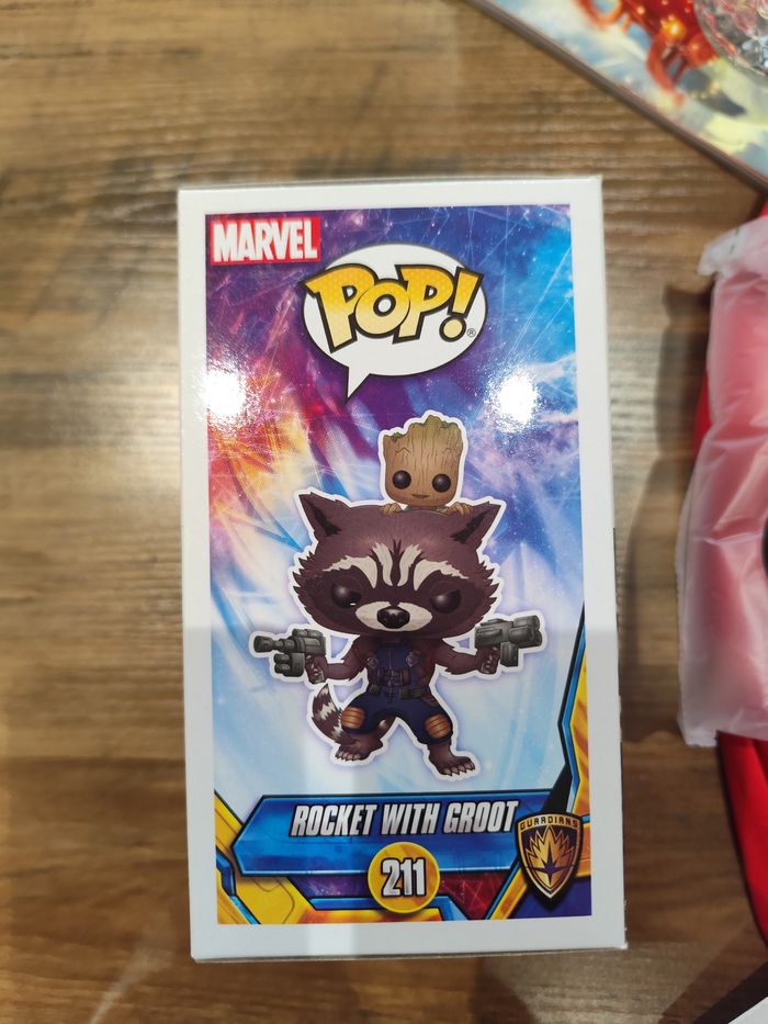 Funko Pop 🦝 Rocket with Groot 🌱 211 - photo numéro 4