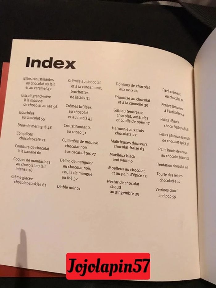 Livre recettes de chocolat - photo numéro 2