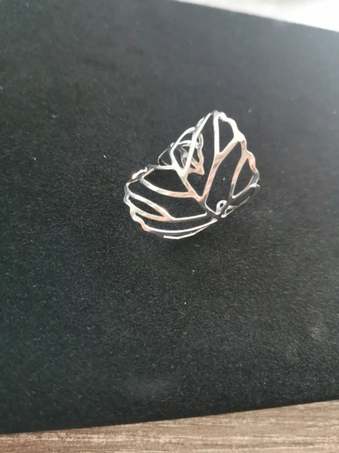 Bague femme large feuille T9 - photo numéro 2