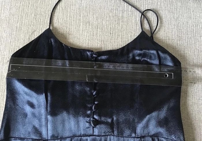 Sublime robe longue bleu nuit à motif discret || XS || scotch et soda - photo numéro 4