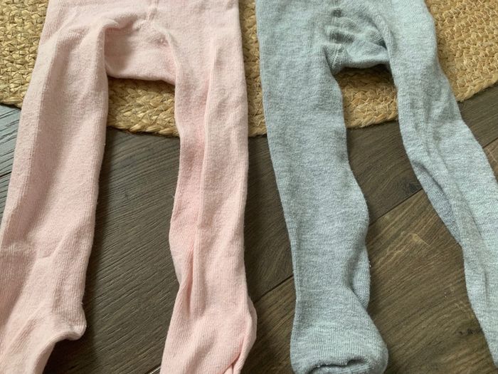 Lot 2 collants hiver rose gris TAO tape à l’œil 18 20 - photo numéro 4