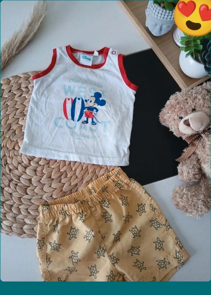 Ensemble d'été garçon Taille 6 Mois🌿🦁 - photo numéro 2