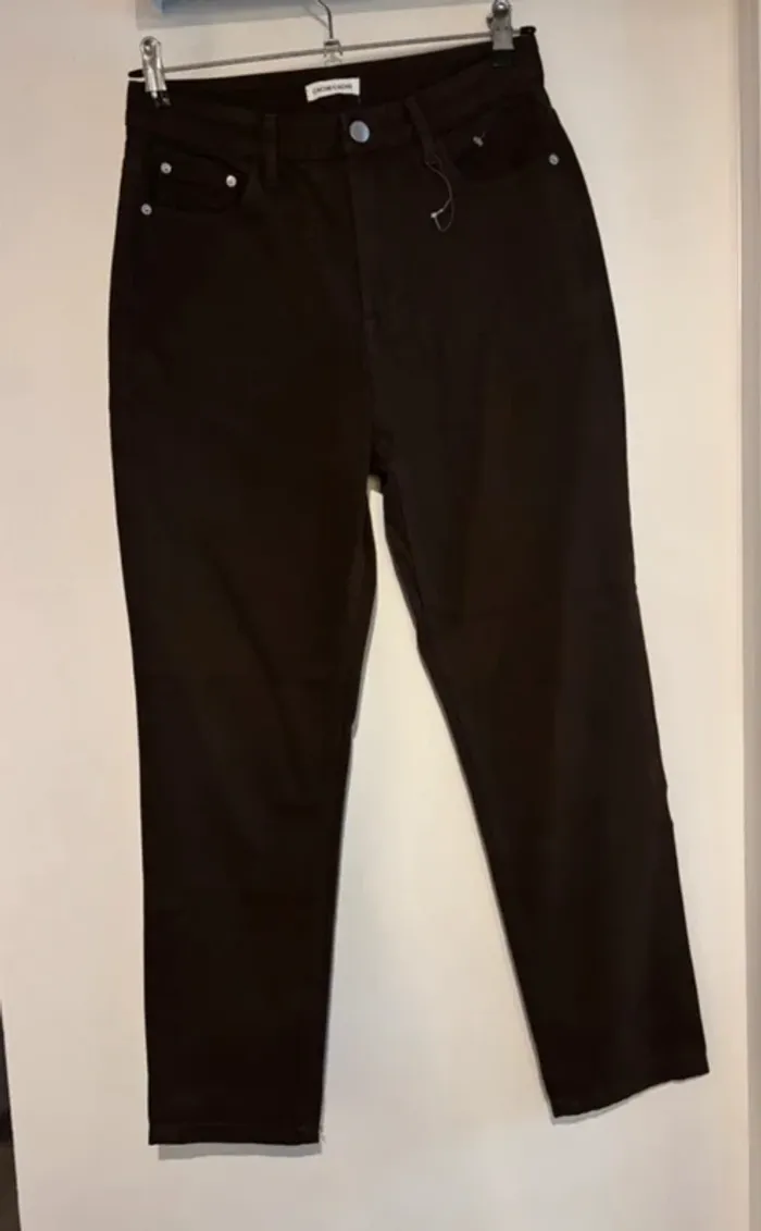 Pantalon droit Cache Cache marron – Taille 36 – Neuf - photo numéro 2