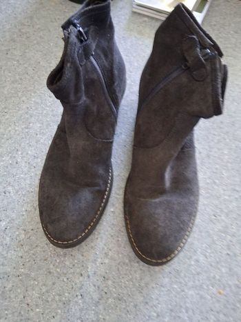 Bottines " reqins" bleu marine " P-37"