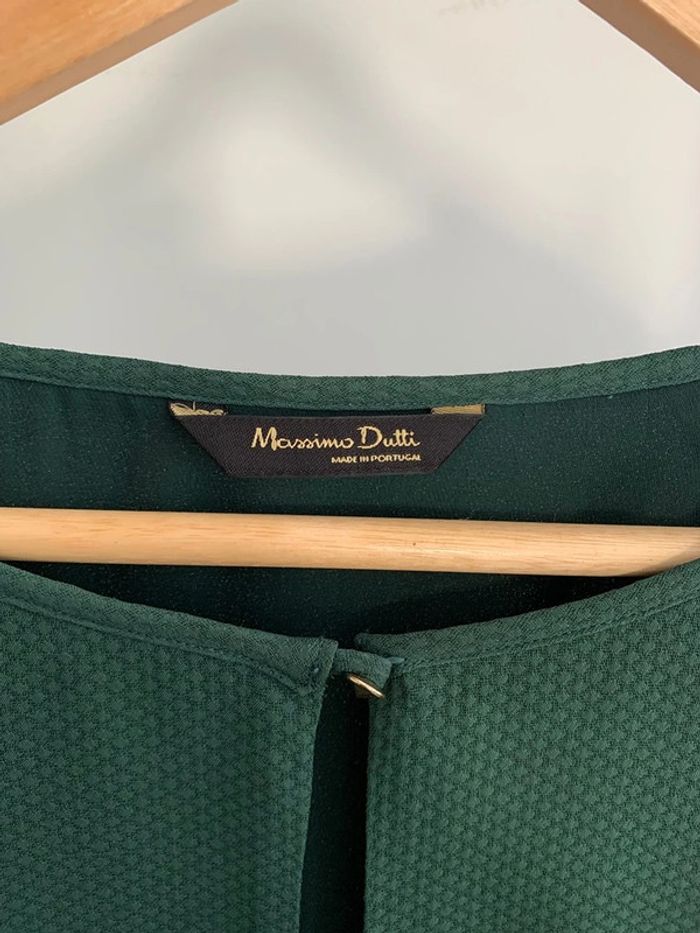 robe chic Massimo Dutti vert taille 42 - photo numéro 6