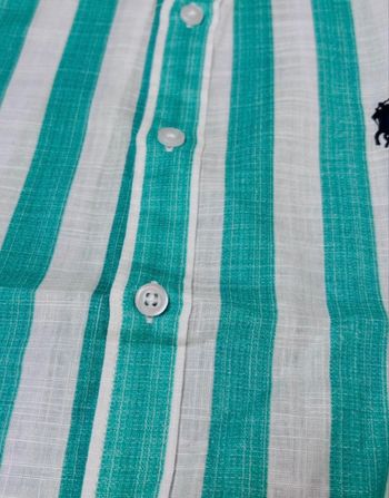 Chemise Ralph Lauren Lin avec bande vertes
