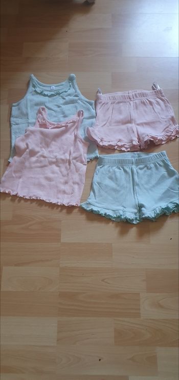 Lot de 2 ensemble short 80 (9/12)mois