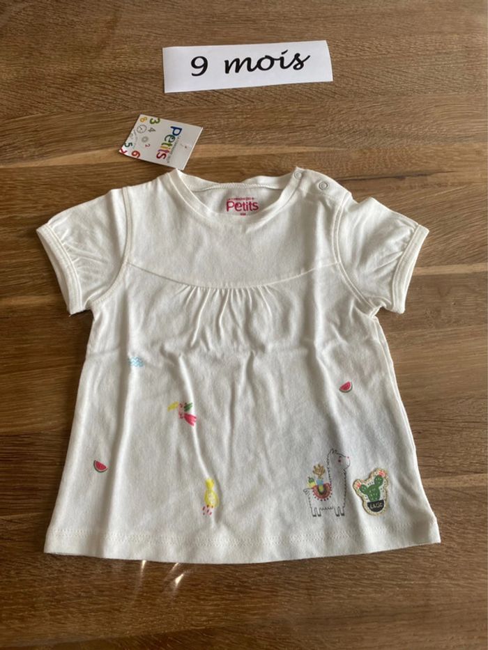 Tee-shirt neuf 9 mois la compagnie des petits