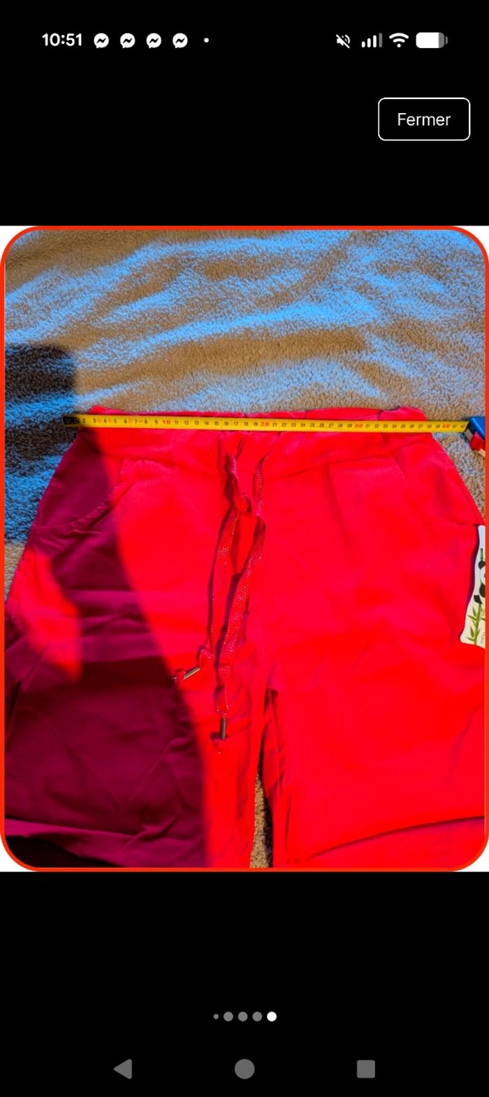 : Short fluide rouge vif - Fafa Paris - Neuf avec étiquette - photo numéro 6