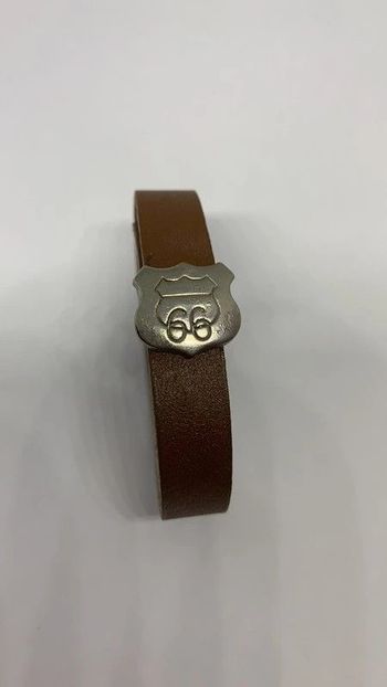 Bracelet en cuir route 66