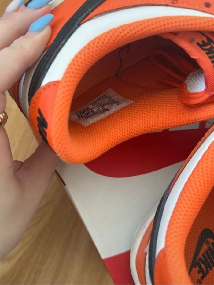 Nike Dunk low orange enfant/femme - photo numéro 5