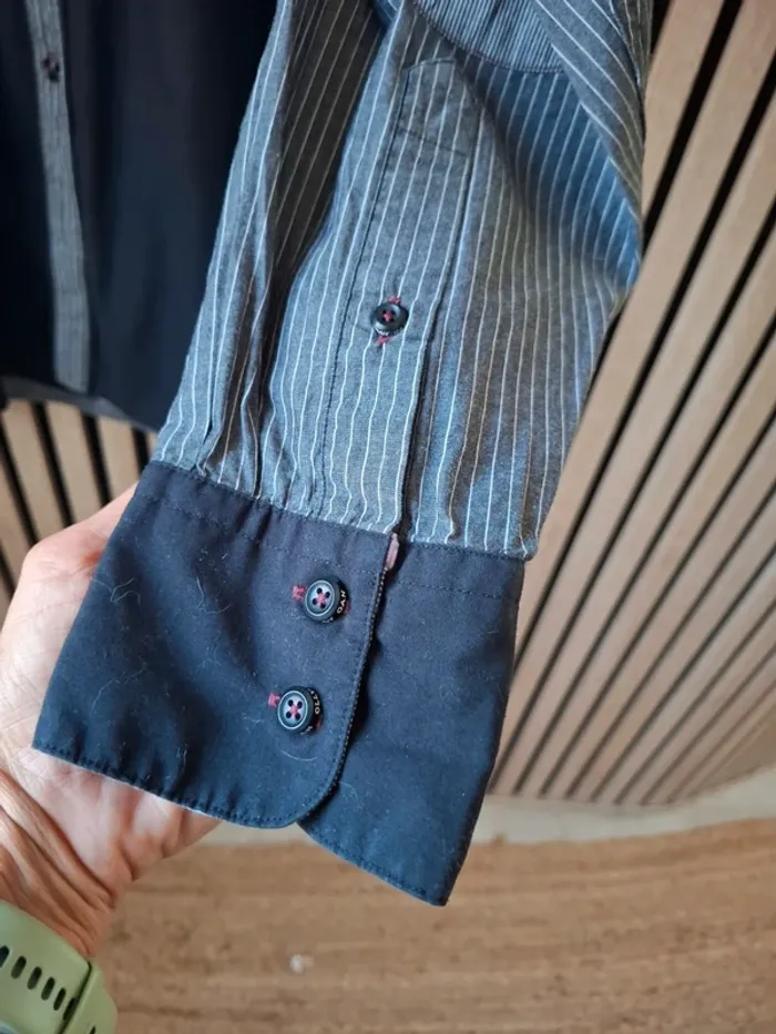 Chemise grise et noire chic Olly Gan T XXL /6 - photo numéro 4