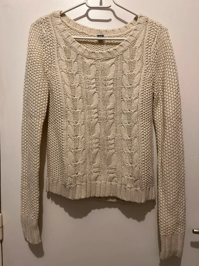 Pull maille beige Pimkie