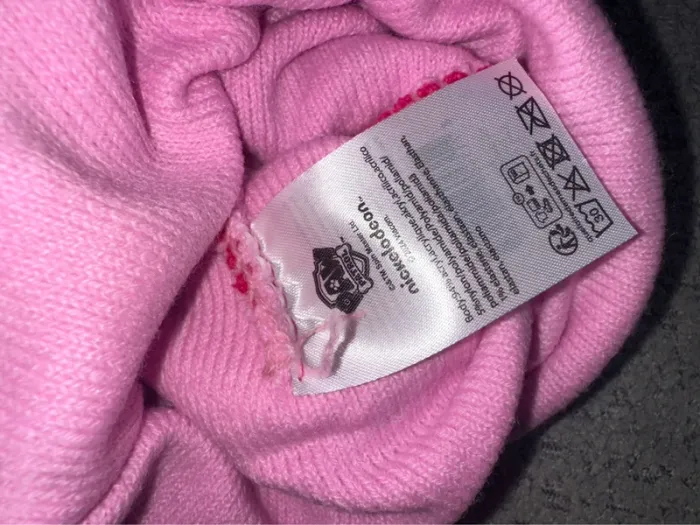 Bonnet + gant Paw Patrol rose neuf - photo numéro 4