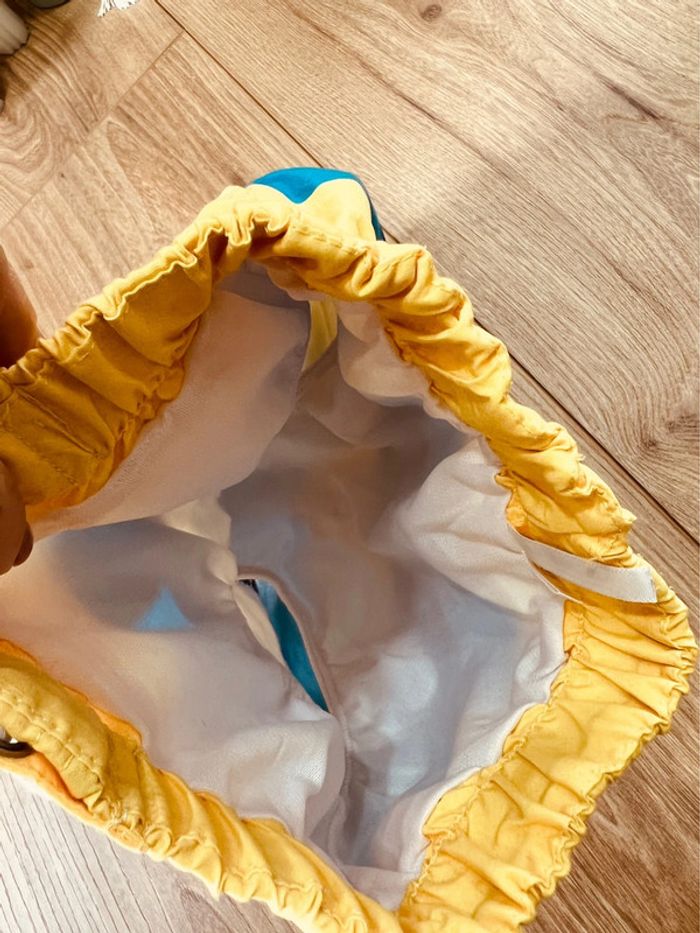 Taille 12 mois short de bain garçon Orchestra jaune bleu turquoise marine 💙 - photo numéro 3