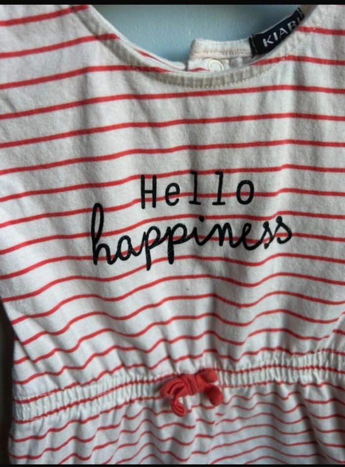Robe d’été rayée Hello Happiness Kiabi 6 mois - photo numéro 2