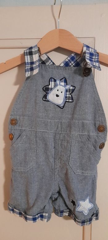 3 mois salopette jean gris
