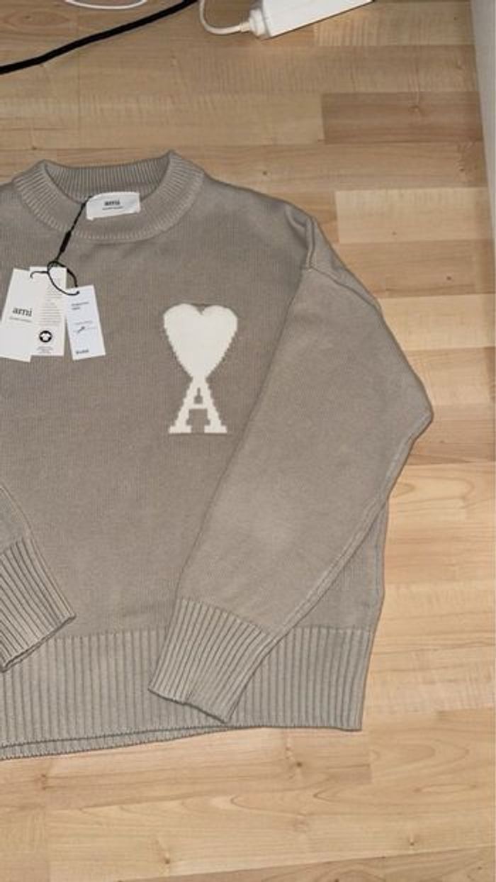 Pull ami paris marron claire - photo numéro 4