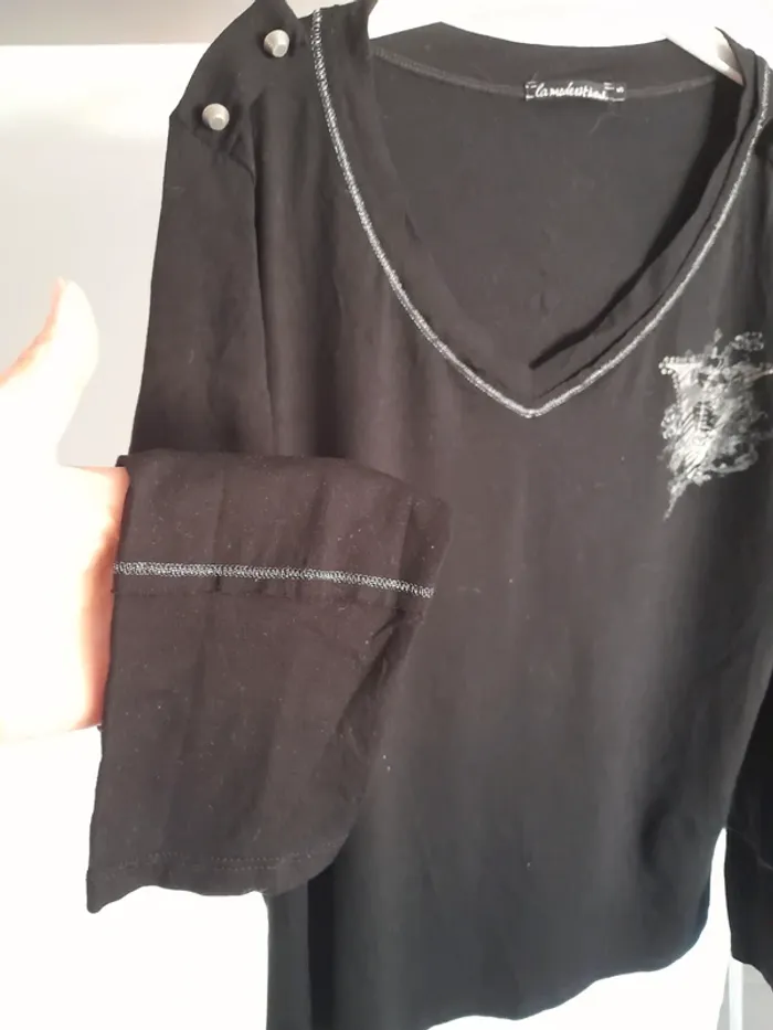T shirt manches longues taille 5 la mode est à vous - photo numéro 2