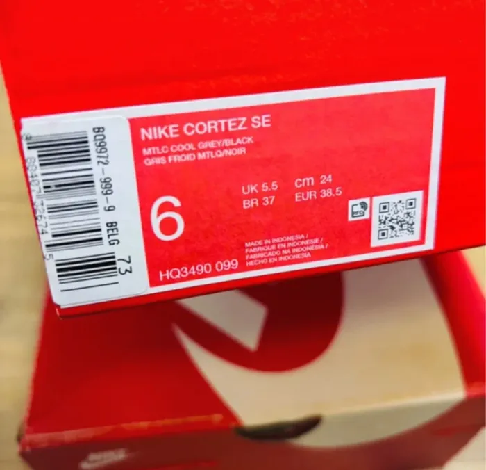Nike Cortez SE Tiempo Pack Metallic Cool Grey T38.5 - photo numéro 7