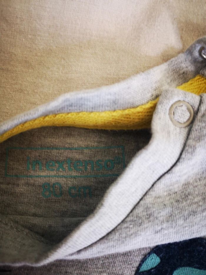 #t-shirt ML bébé garçon 12 mois - photo numéro 3