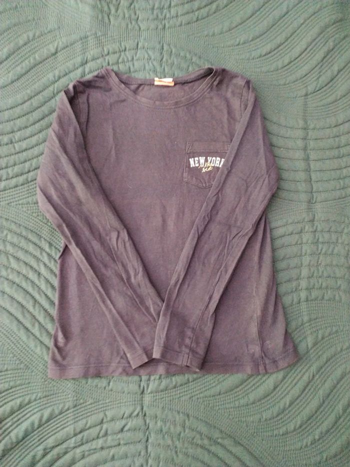T-shirt bleu tape à l'oeil 8 ans - photo numéro 5