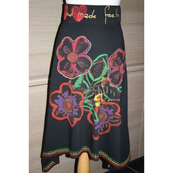 Jupe asymétrique noir Desigual taille XS