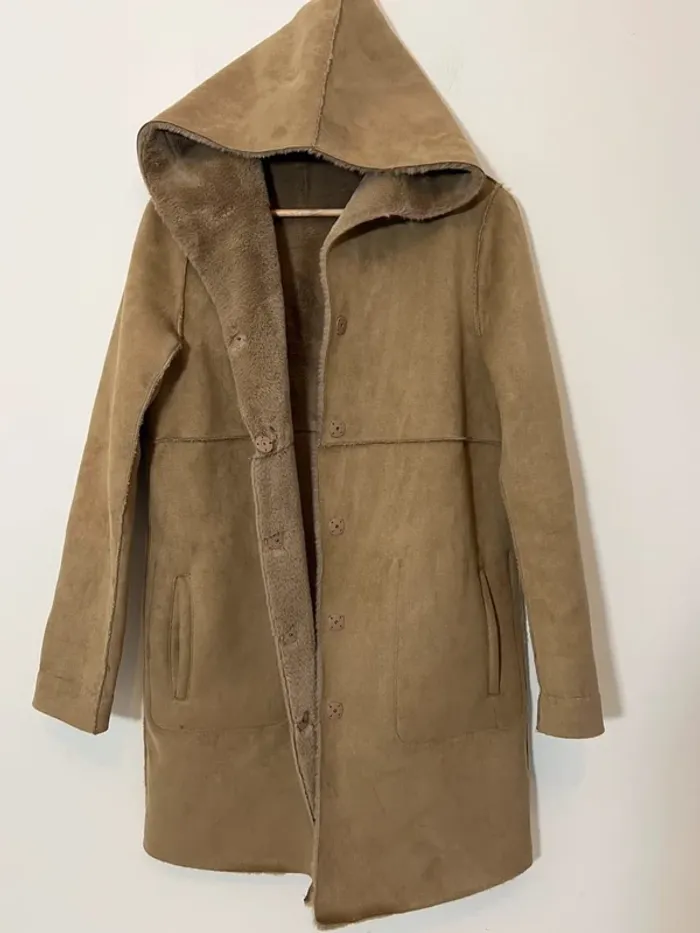 Manteau Zara réversible taupe - photo numéro 2