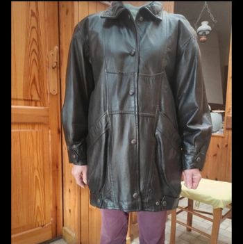 Manteau 3/4 en cuir