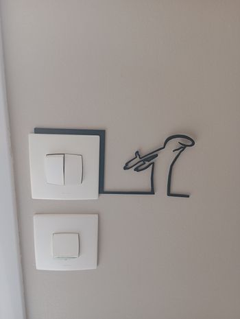Décoration murale interrupteur