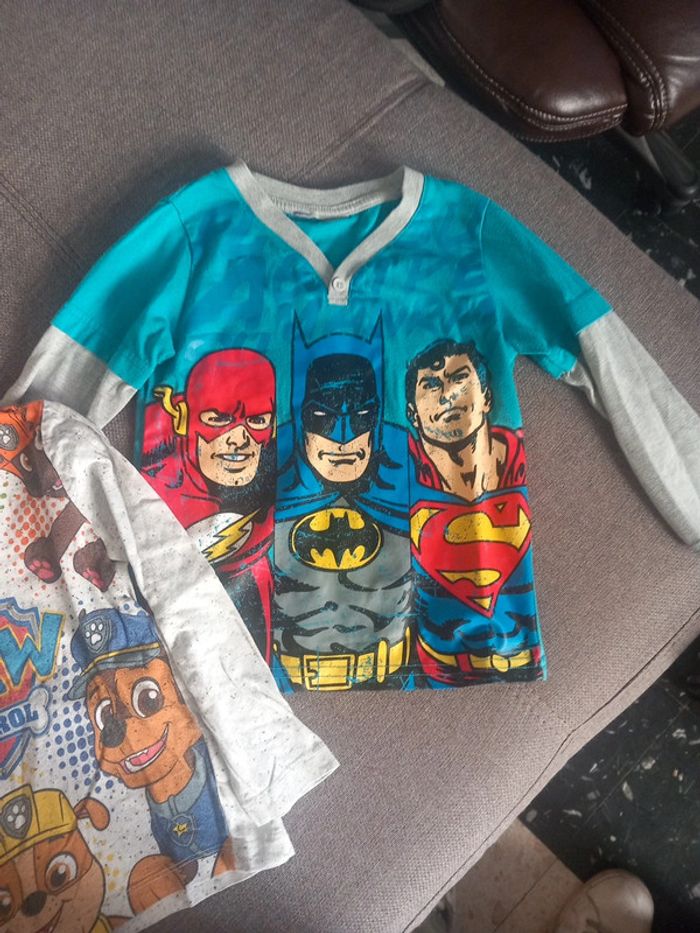 2 t shirt manche longue nickelodeon 4 ans - photo numéro 3