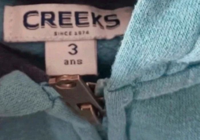 Veste zippé bleu garçon 3ans Creeks - photo numéro 3
