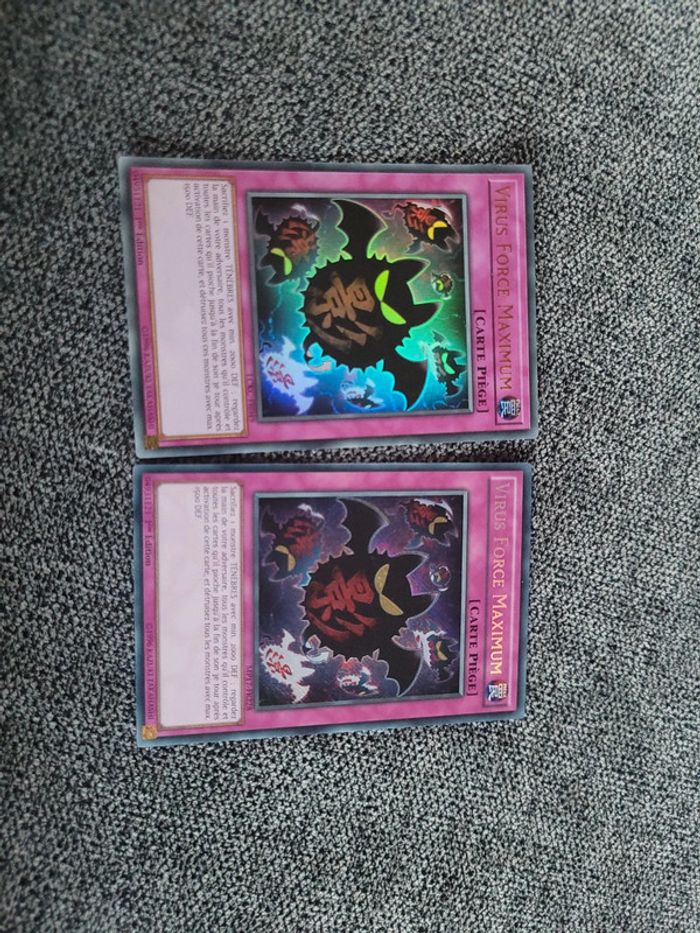 2 cartes virus force maximum