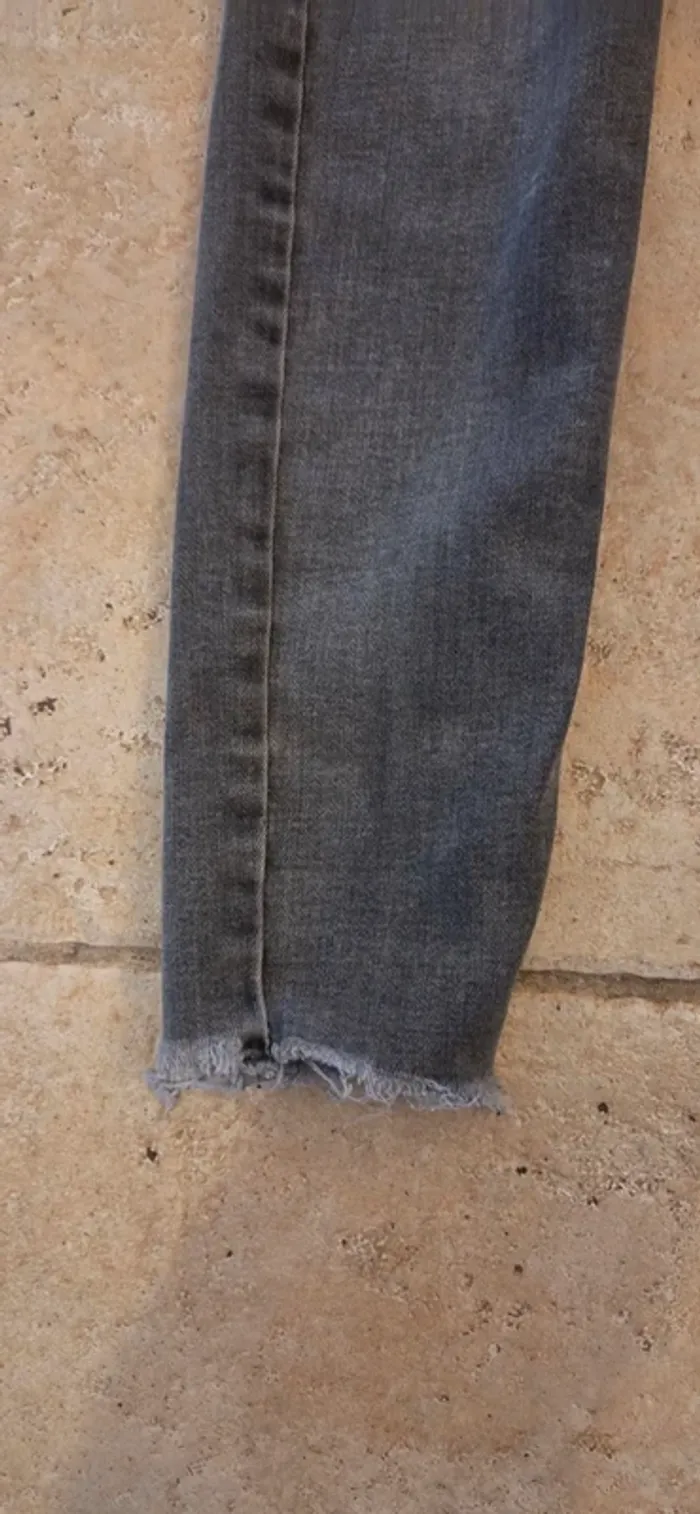 Jean skinny gris MNG (Mango) Taille 34 / XS - photo numéro 10