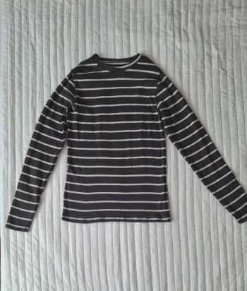 T-shirt manches longues rayé