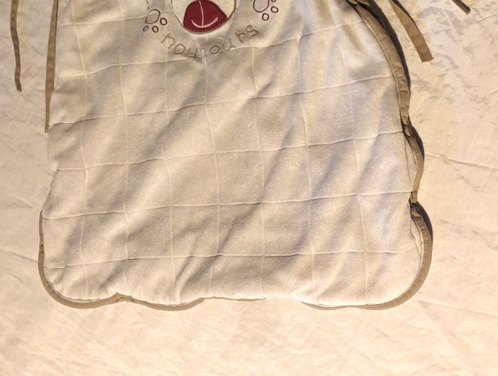 Sac Couchage Couchette Motif Quadrillages Ourson Ecriture Nounours Accessoire Petits Enfants Bébés - photo numéro 4