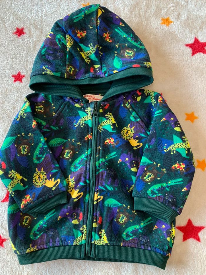 Ensemble Jogging et Tee-Shirt Assortis Chaud Du Pareil Au Même Vert & Gris 6-9 Mois - photo numéro 2