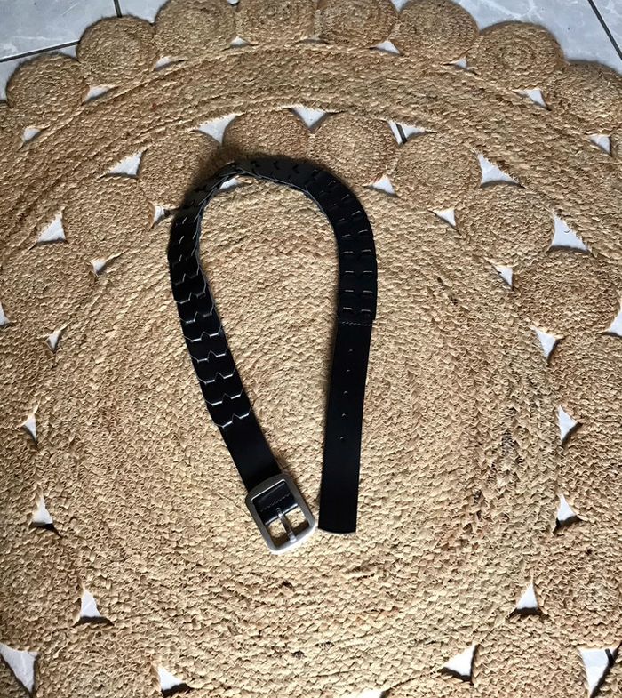 Ceinture couleur noir taille 95 large 4,5 cm