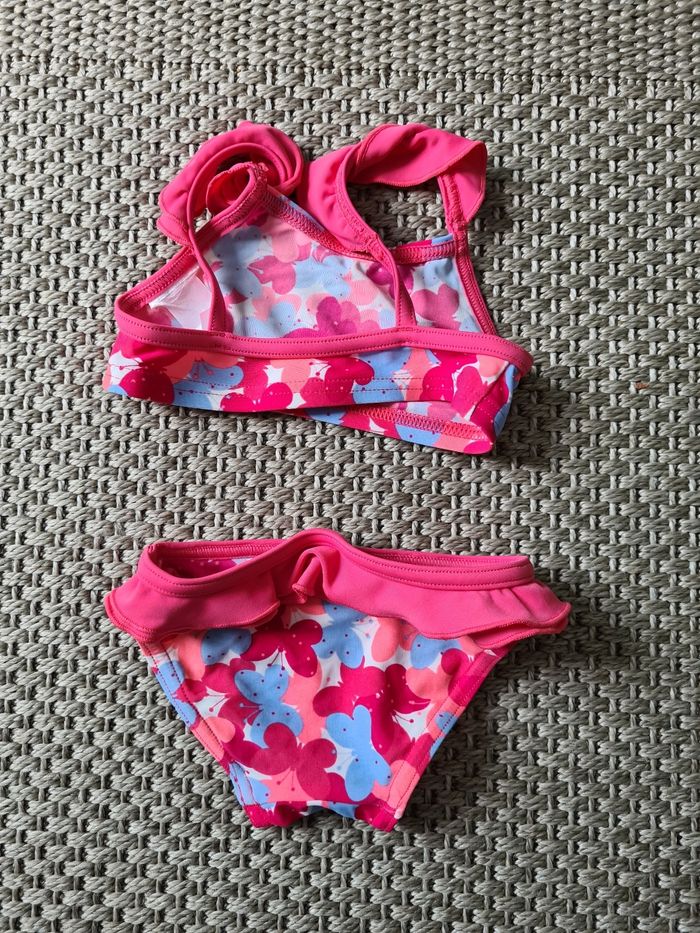 Maillot de bain 2 pièces rose - 12 mois - photo numéro 8